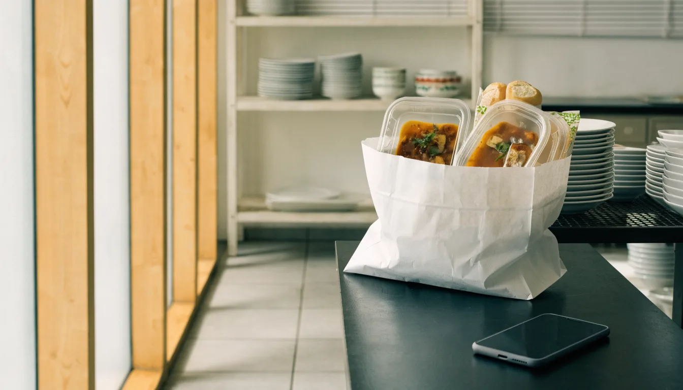 Zamówienie restauracyjnego posiłku z odbiorem własnym